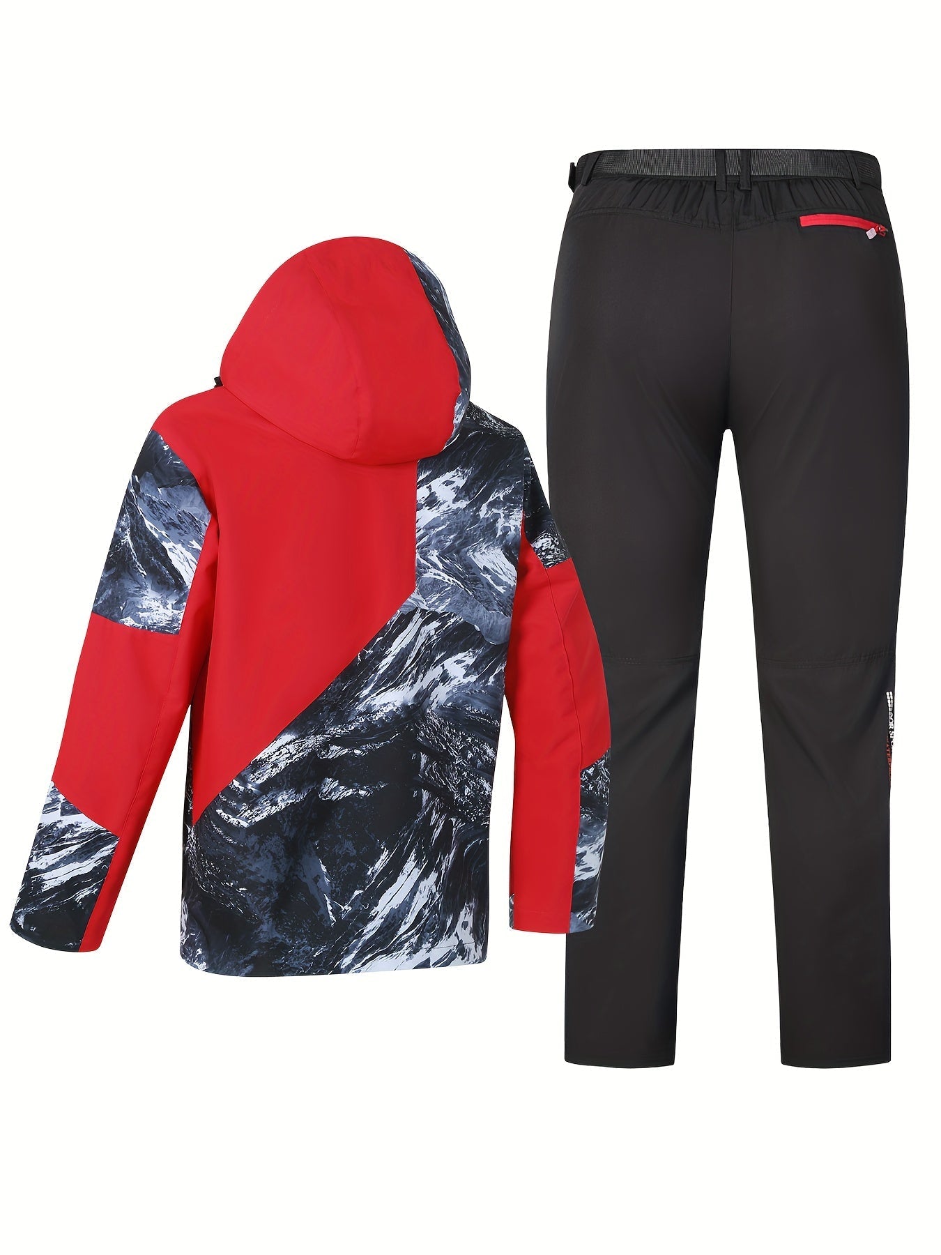 Insulated Ski Bib Suit Waterproof Snowboard Jacket Snow Pants Set