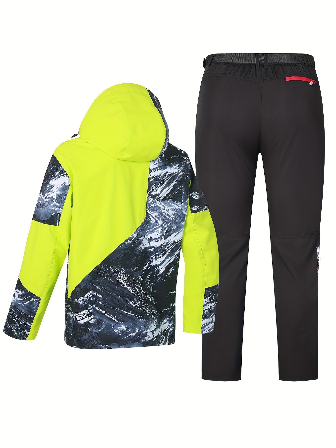Insulated Ski Bib Suit Waterproof Snowboard Jacket Snow Pants Set