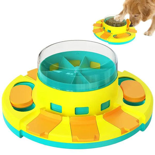 Interactive Dog Puzzle Feeder Slow Eating Training Toy