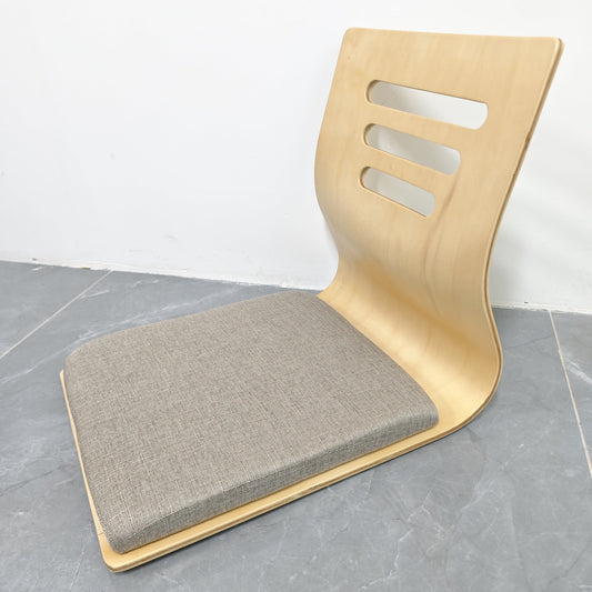 Japanese Floor Chair Tatami Cushion Seat Wooden Frame Low Seating Chair