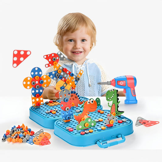 Kids Construction Drill Set Educational Building Toy Kit