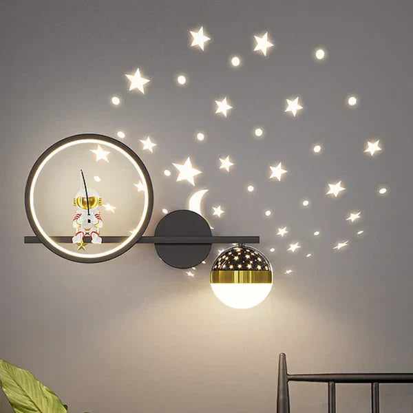 Kids Wall Lamp Soft Warm LED Night Light Childrens Bedroom Wall Light Decorative