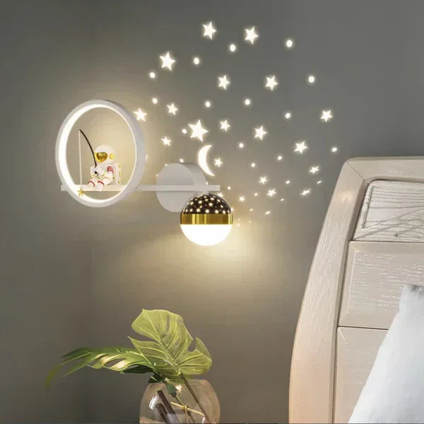 Kids Wall Lamp Soft Warm LED Night Light Childrens Bedroom Wall Light Decorative