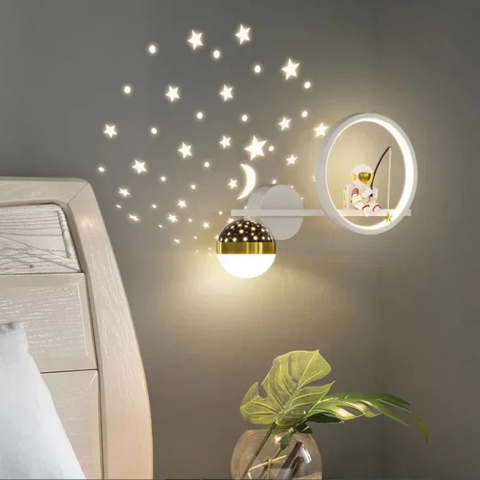 Kids Wall Lamp Soft Warm LED Night Light Childrens Bedroom Wall Light Decorative