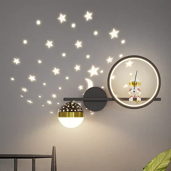 Kids Wall Lamp Warm LED Night Light for Bedroom and Nursery