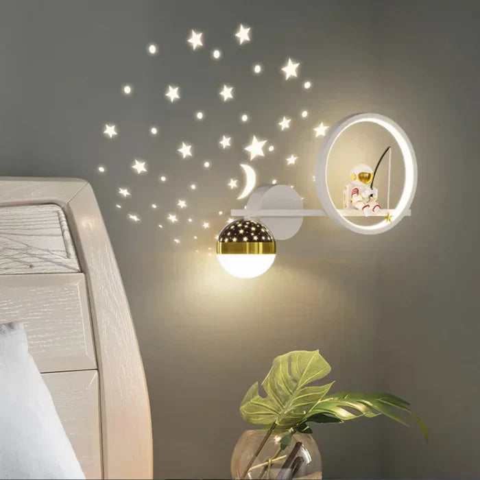 Kids Wall Lamp Warm LED Night Light for Bedroom and Nursery