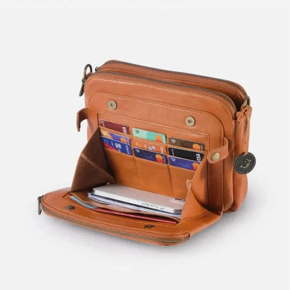 Lilly Leather Crossbody Shoulder Bag Adjustable Elegant Everyday Purse
