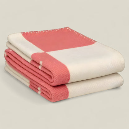 Luxury Cashmere Throw Blanket Winter Knit Plaid