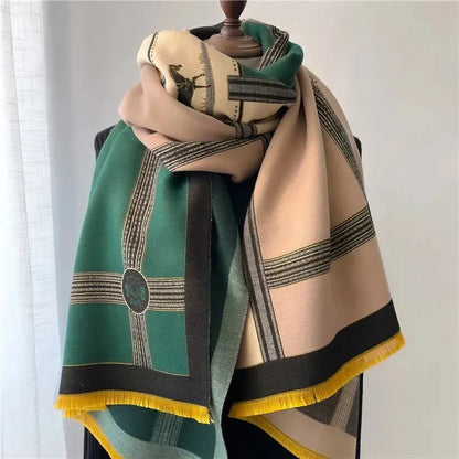 Luxury Cashmere Winter Scarf Soft Warm Shawl Wrap