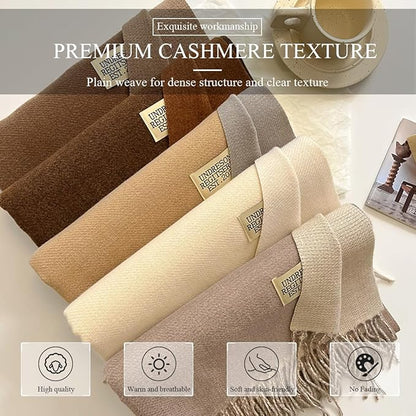 Luxury Cashmere Winter Scarf Soft Warm Shawl Wrap