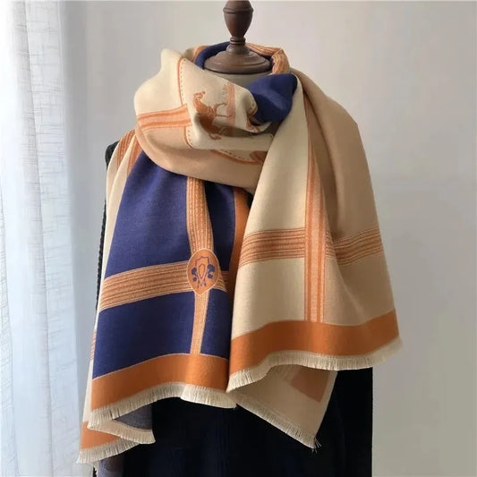 Luxury Cashmere Winter Scarf Soft Warm Shawl Wrap