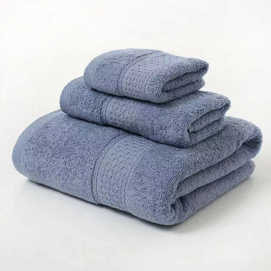 Luxury Cotton Towel Set Ultra Soft Absorbent Bathroom Towels