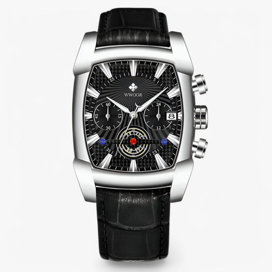 Luxury Leather Sport Watch Quartz Waterproof Analog Wristwatch