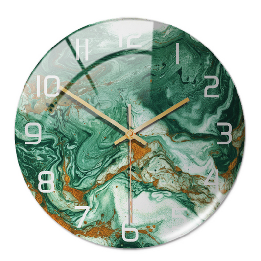 Luxury Marble Wall Clock Silent Modern Acrylic Home Decor