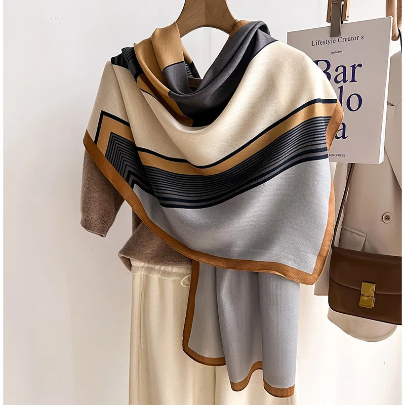 Luxury Winter Scarf Soft Pashmina Wrap Womens Fashion Shawl