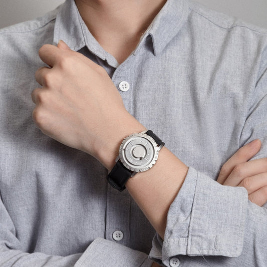 Magnetic Ball Bearing Watch with Steel Strap