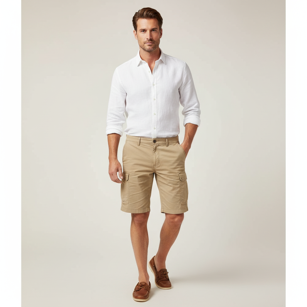 Mens Cargo Shorts Casual Outdoor Summer Utility Shorts