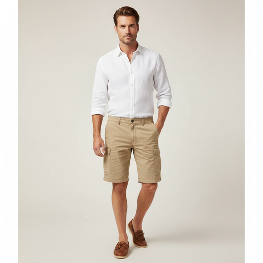 Mens Cargo Shorts Casual Outdoor Summer Utility Shorts