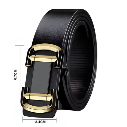 Mens Classic Leather Belt Formal Casual Durable Waist Strap