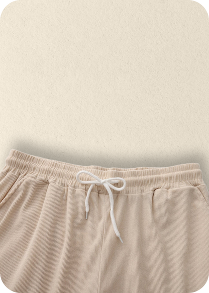 Mens Linen Summer Set Short Sleeve Shirt Shorts Relaxed Fit