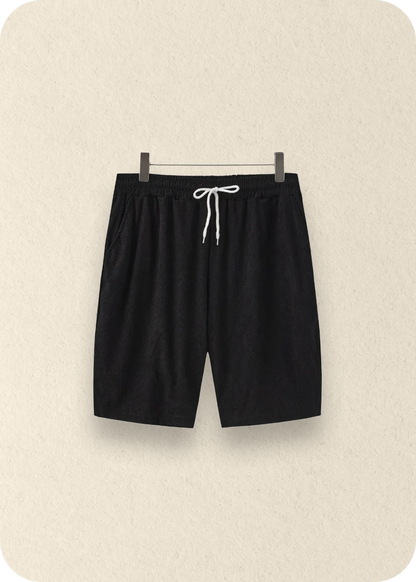 Mens Linen Summer Set Short Sleeve Shirt Shorts Relaxed Fit