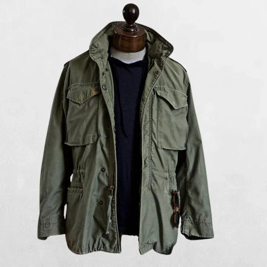 Men's M65 Military Field Jacket Weather Resistant Outdoor Coat