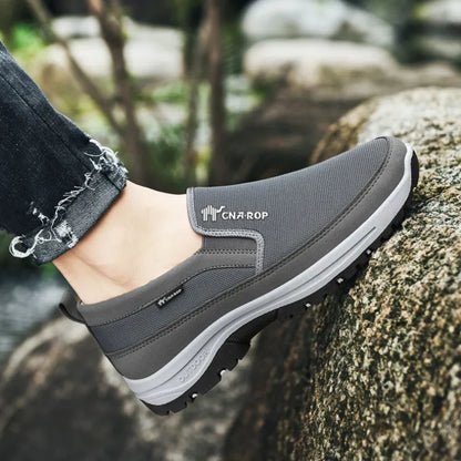 Mens Orthopedic Sneakers Breathable Mesh Slip On Walking Shoes
