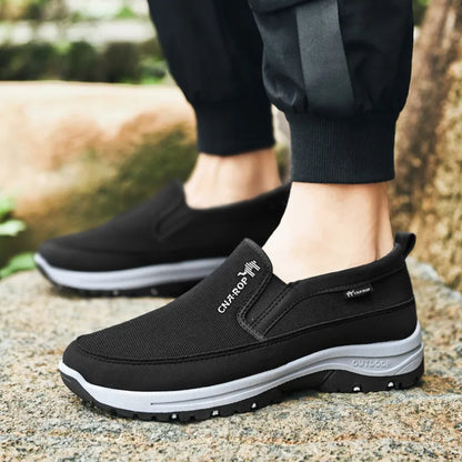 Mens Orthopedic Sneakers Breathable Mesh Slip On Walking Shoes