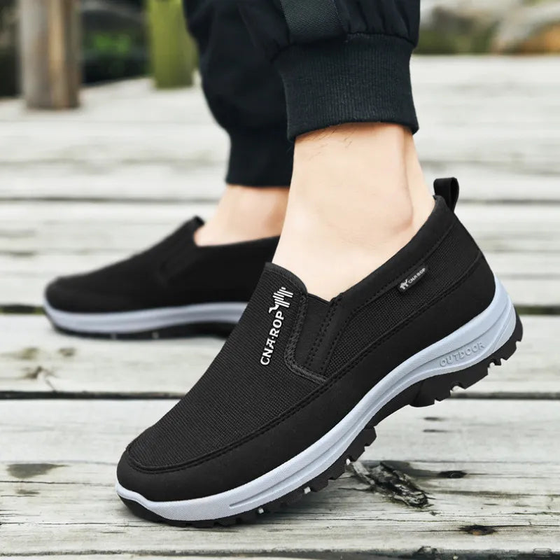 Mens Orthopedic Sneakers Breathable Mesh Slip On Walking Shoes