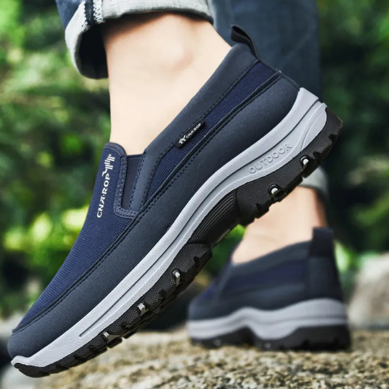 Mens Orthopedic Sneakers Breathable Mesh Slip On Walking Shoes