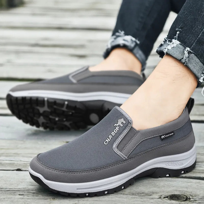 Mens Orthopedic Sneakers Breathable Mesh Slip On Walking Shoes