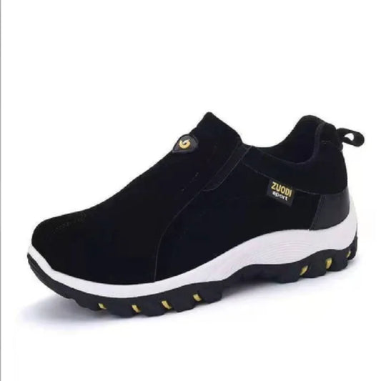 Men's Outdoor Walking Shoes Comfortable Slip On Hiking Sneakers