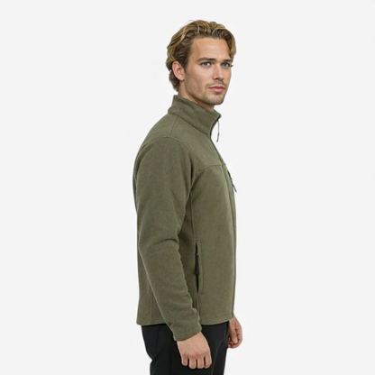 Mens Polar Fleece Winter Jacket Slim Fit Outdoor Thermal Coat