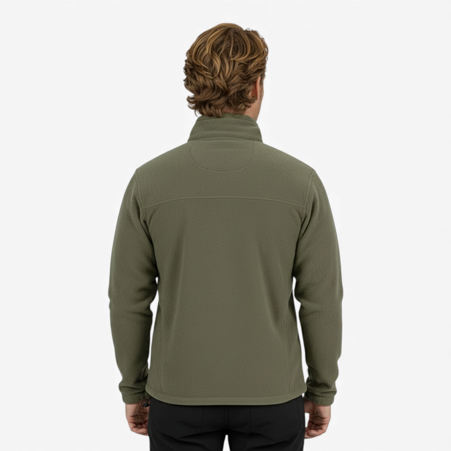 Mens Polar Fleece Winter Jacket Slim Fit Outdoor Thermal Coat