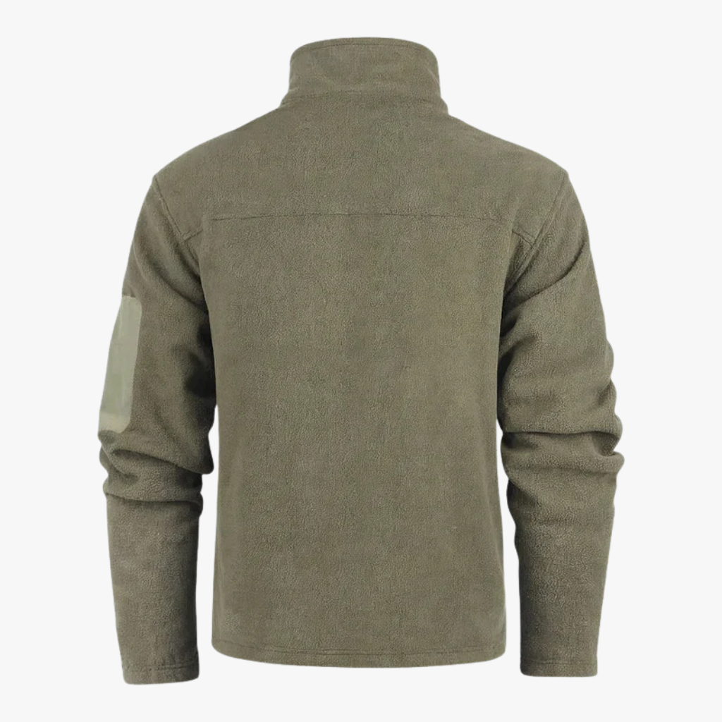 Mens Polar Fleece Winter Jacket Slim Fit Outdoor Thermal Coat