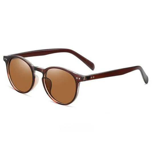 Mens Retro Round Sunglasses Polarized Vintage UV400 Eyewear