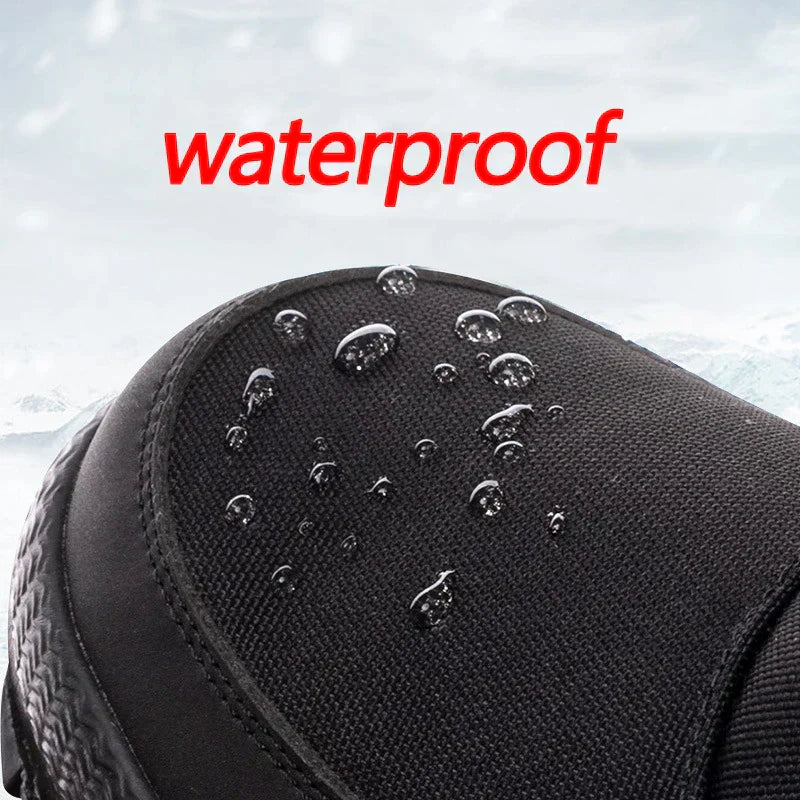Mens Snow Boots Insulated Winter Leather Footwear