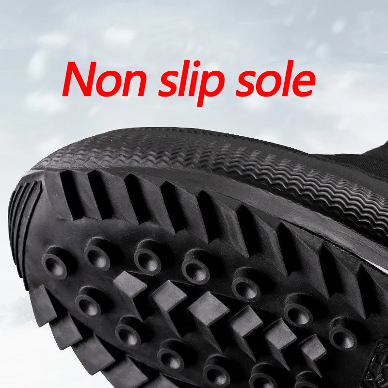 Mens Snow Boots Insulated Winter Leather Footwear