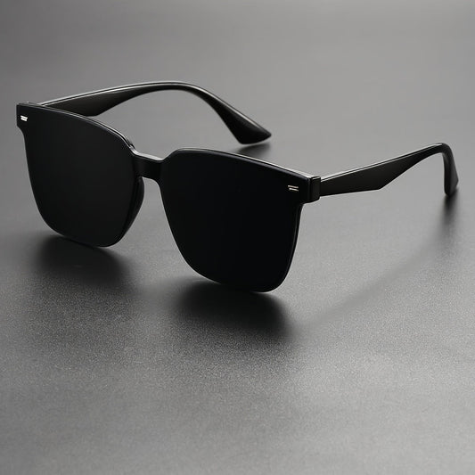 Mens Square Sunglasses Rivet Detail Casual Outdoor Eyewear