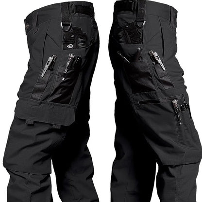 Mens Tactical Cargo Pants Waterproof Outdoor Work Trousers