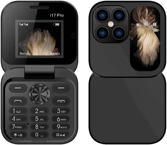 Mini Flip Phone Dual SIM Compact Mobile Phone