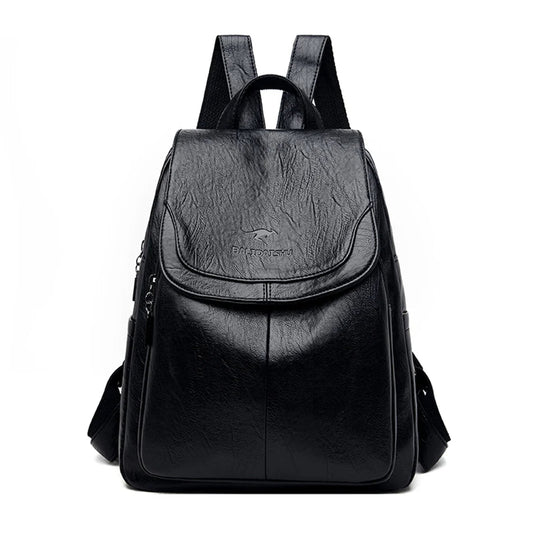 Mini Leather Backpack Womens Anti Theft Travel Bag