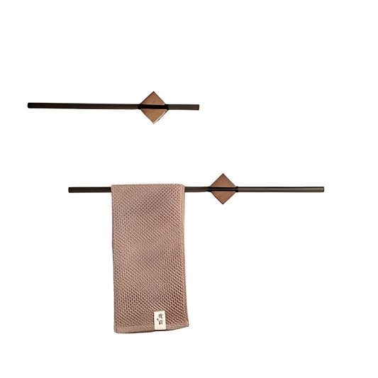 Modern Metal Towel Rack Minimalist Bathroom Wall Holder