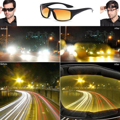 Night Driving Glasses Anti Glare Uv400 Lens Safety Eyewear