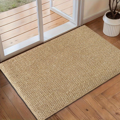 Non Slip Door Mat Washable Entry Rug Absorbent Dirt Trap Floor Mat