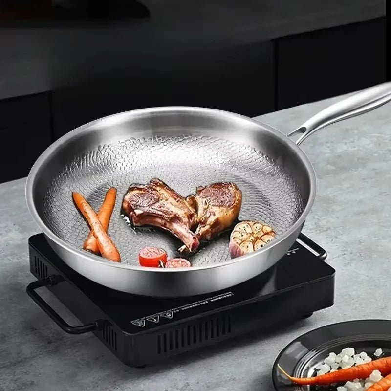 Non Stick Frying Pan Hammered Surface Induction Cooking Pan