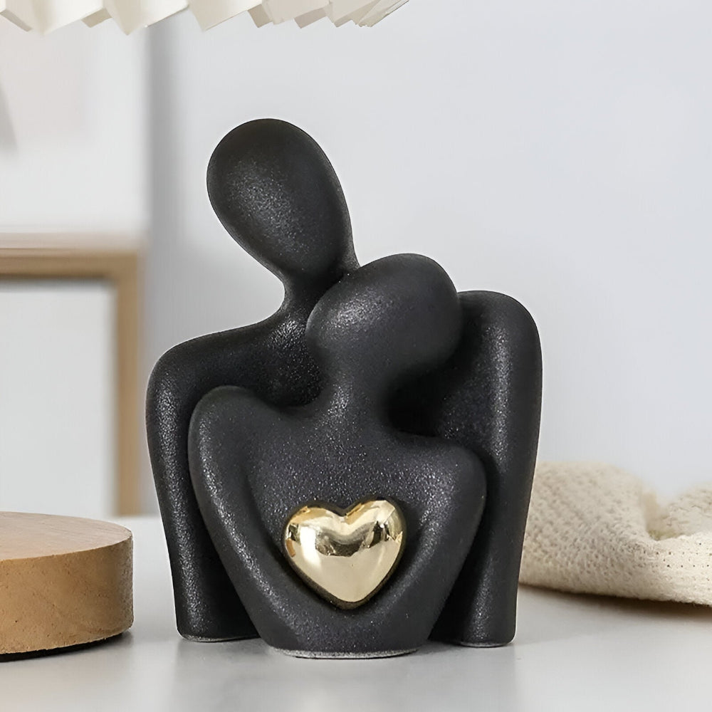 Nordic Couple Figurine Ceramic Love Sculpture Home Decor