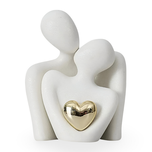 Nordic Couple Figurine Ceramic Love Sculpture Home Decor