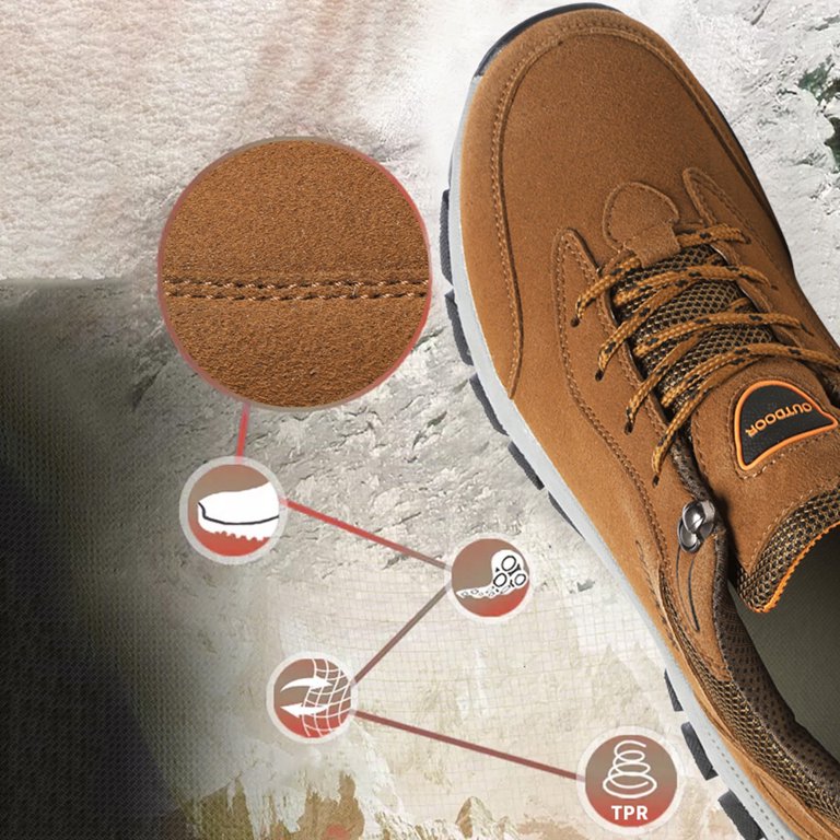 Orthopedic Hiking Shoes Mens Womens Outdoor Walking Shoes Comfortable Wide Fit