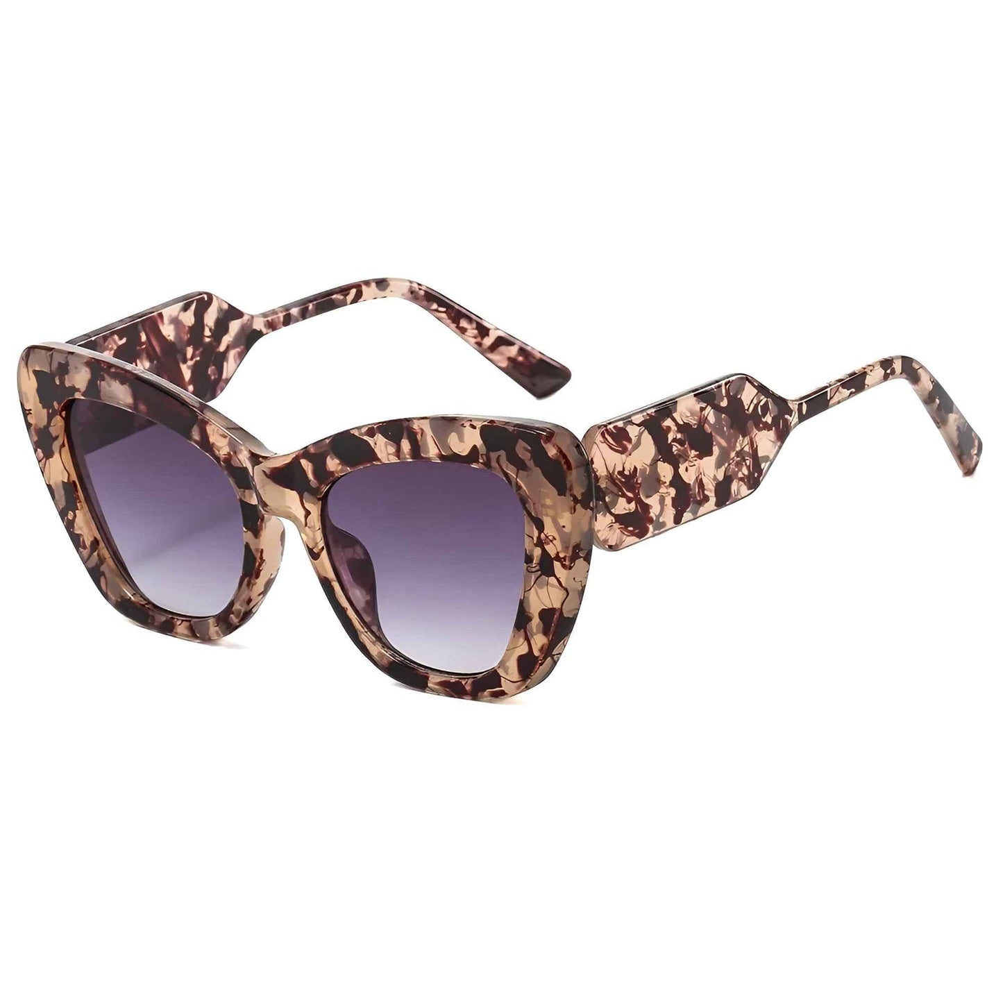 Oversized Cat Eye Sunglasses Womens UV400 Fashion Eyewear